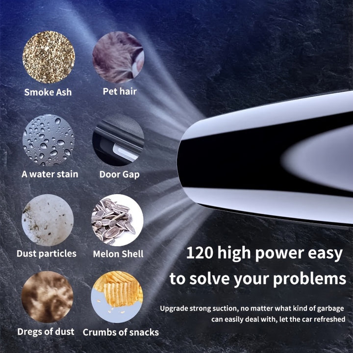 In-car Vehicle Household Indoor Large Vacuum Cleaner Power Large Suction Strong Vacuum Vehicle Small Vehicle Vacuum Cleaner Dry-wet Dual-use 12V