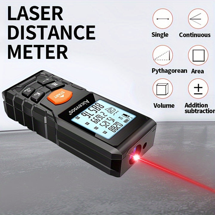 Aicevoos Digital Laser Rangefinder 50M 70M 100M 120M Laser Distance Meter Trena Laser Tape Measure Roulette Range Finder