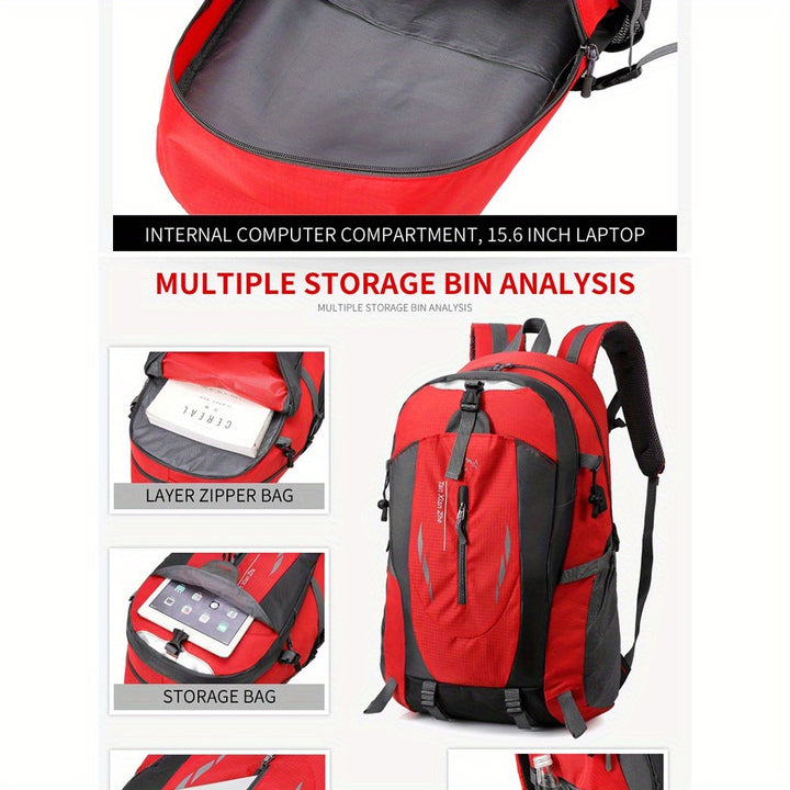 Large-Capacity Outdoor Travel Backpack for Men and Women – Lightweight Hiking & Trekking Rucksack, Durable Polyester, Hand Washable – Versatile Luggage Duffel with Multiple Pockets and Comfort Straps