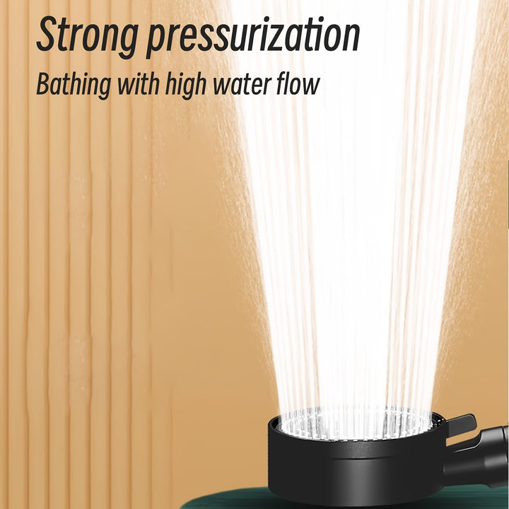 1pc Pressurized Handheld Shower Head, 5 Modes Adjustable Water Output Shower Head, Bathroom Shower Nozzle, Shower Sprinkler, Bathroom Hardware, Bathroom Accessories, Enjoy A Luxurious Bathing Experience