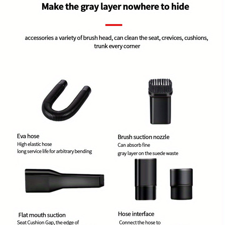 In-car Vehicle Household Indoor Large Vacuum Cleaner Power Large Suction Strong Vacuum Vehicle Small Vehicle Vacuum Cleaner Dry-wet Dual-use 12V