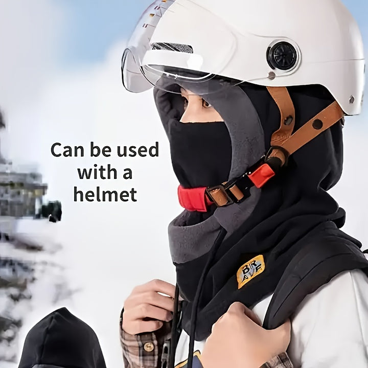 Winter Balaclava Hood - Windproof & Warm Ski Mask with Neck Gaiter for Cycling and Outdoor Activities, Perfect Christmas Gift