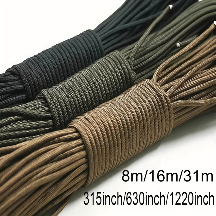 8/16/31 Meters 4mm 7 stand Cores Tent cord for Lanyard Picnic Camping Rope Clothesline Pet leashes DIY Handmade