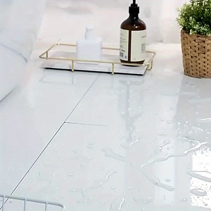 Non-Slip Bath Rug with PVC Backing - Machine Washable, Flat Woven Polyester Bath Mat with Low Pile, Knit Fabric Oblong Bathroom Rug, High Absorbency Water Absorbent Foot Pad