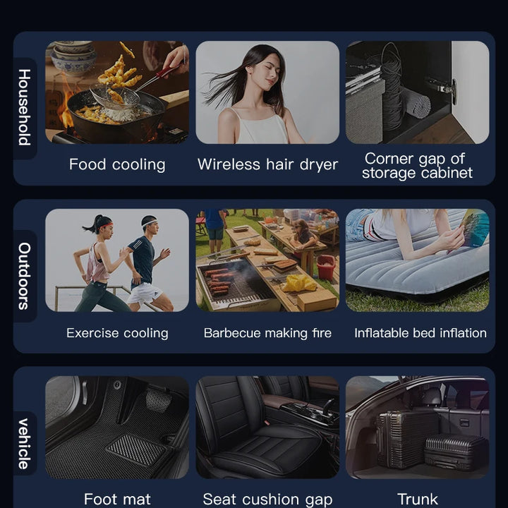 Booster JetFan W01 Power Air Blower Portable Cordless Computer Keyboard Cleaner 100000RPM Brushless Strong Turbo Fan Air Duster