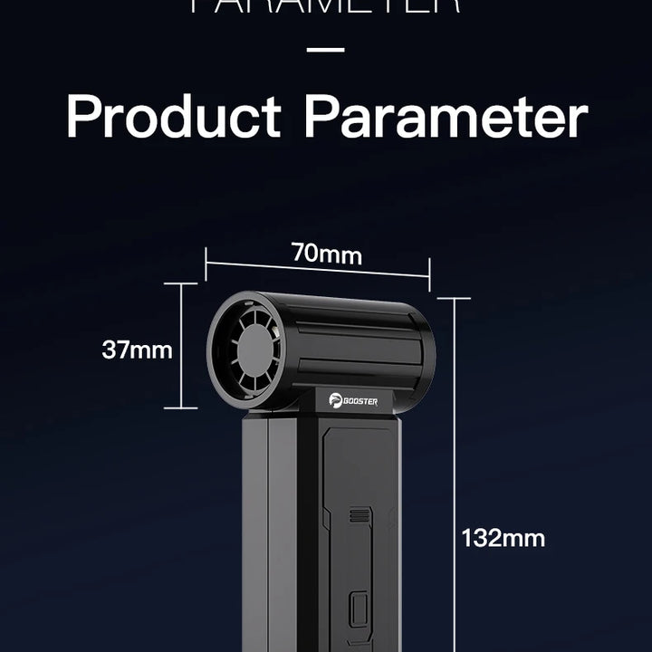 Booster JetFan W01 Power Air Blower Portable Cordless Computer Keyboard Cleaner 100000RPM Brushless Strong Turbo Fan Air Duster