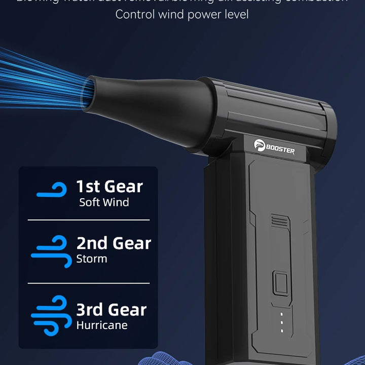 Booster JetFan W01 Power Air Blower Portable Cordless Computer Keyboard Cleaner 100000RPM Brushless Strong Turbo Fan Air Duster