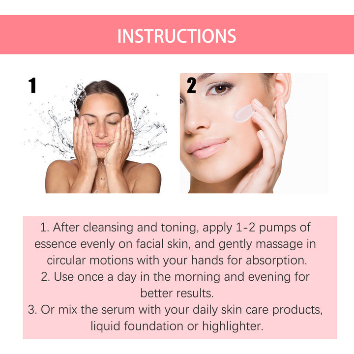 EELHOE Niacinamide Dew Serum Makeup Base Lightweight Facial Essence Primer Brightening Moisturizing Brightening Cream