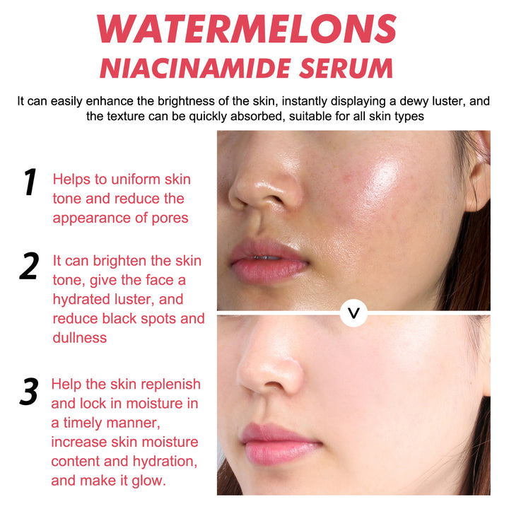 EELHOE Niacinamide Dew Serum Makeup Base Lightweight Facial Essence Primer Brightening Moisturizing Brightening Cream