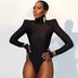 AHAgaga Loungewear Long Sleeve Fitness Rompers Women Jumpsuits Sexy Office Lady Fashion Bodysuit One Piece Female Overalls Tops
