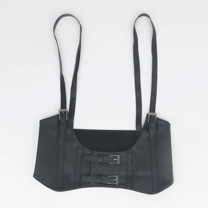 Multiple colour Oversize Female waist Underbust Corset gothic Harness Strap Rubber Girdle Elastic Belt Cummerbund for women Lady