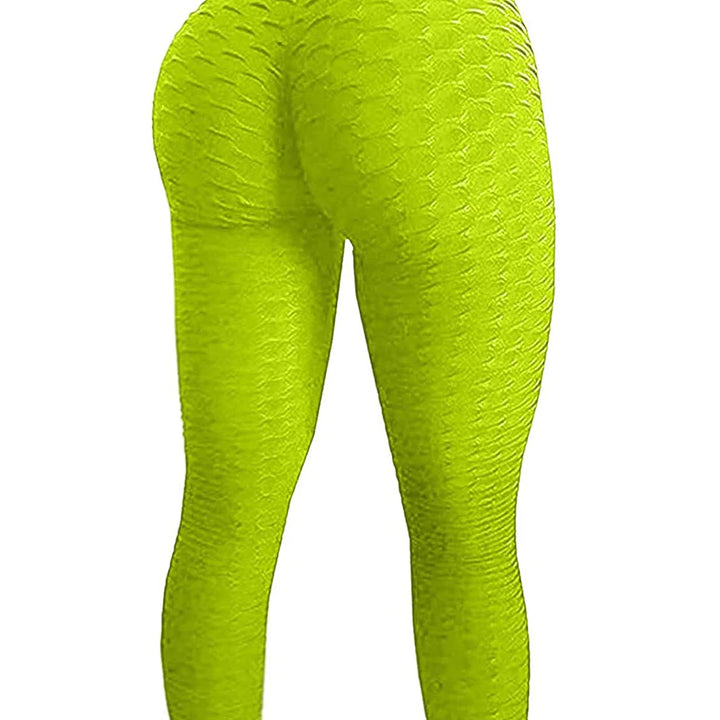 FCCEXIO 9 Colors New Fashion Jacquard High Waist Leggings Hot Sale Women Fitness Leggings PUSH UP Workout Booty Pants S-3XL