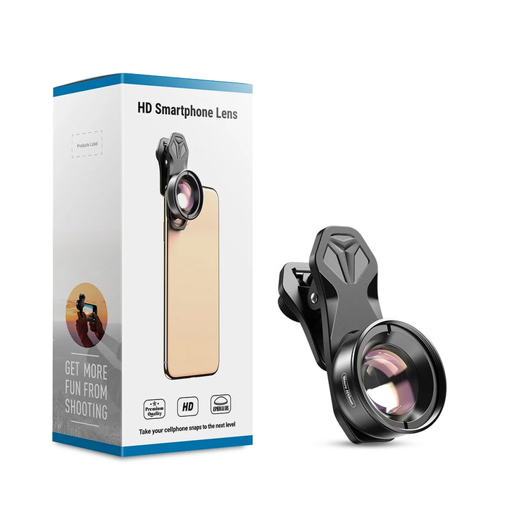 APEXEL For dropshipping camera phone lens 100mm macro Mobile lens macro Camcorder lenses for iPhone Samsung all smartphone