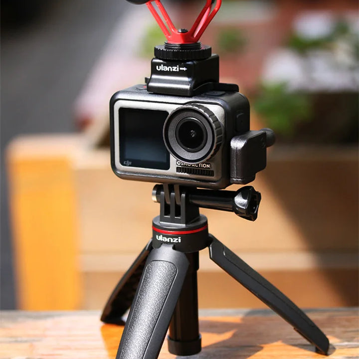 Ulanzi MT-09 Extend Gopro Vlog Tripod Mini Portable Tripod for Gopro Hero 12 11 10 9 8 7 6 Black Session Osmo Action insta360 X3
