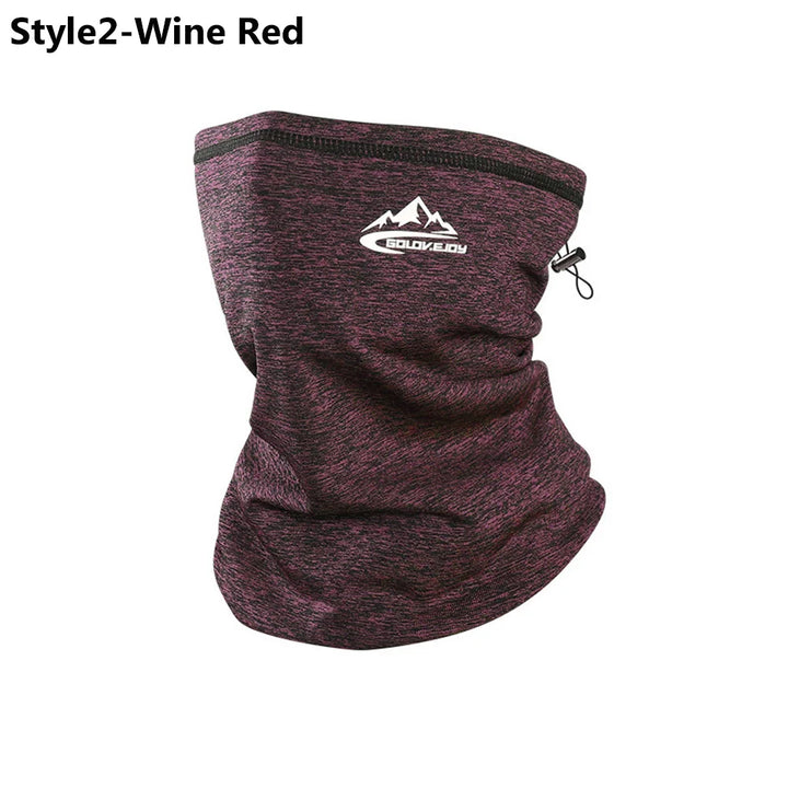 Men Women Cycling Scarf Neck Warmer Stretch Fleece Sports Outdoor Running Bicycle Face Bandana Simple Fashion Fleece Headbands