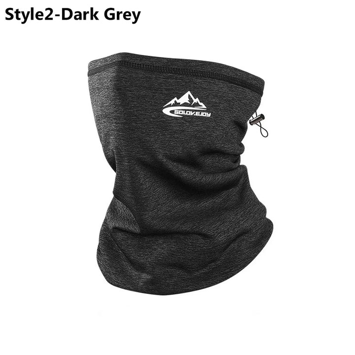 Men Women Cycling Scarf Neck Warmer Stretch Fleece Sports Outdoor Running Bicycle Face Bandana Simple Fashion Fleece Headbands