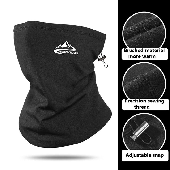 Men Women Cycling Scarf Neck Warmer Stretch Fleece Sports Outdoor Running Bicycle Face Bandana Simple Fashion Fleece Headbands