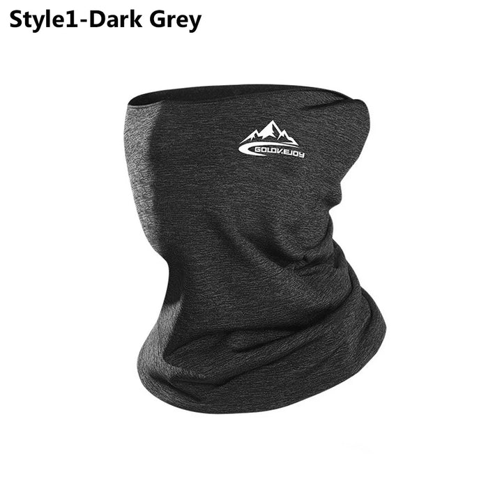 Men Women Cycling Scarf Neck Warmer Stretch Fleece Sports Outdoor Running Bicycle Face Bandana Simple Fashion Fleece Headbands