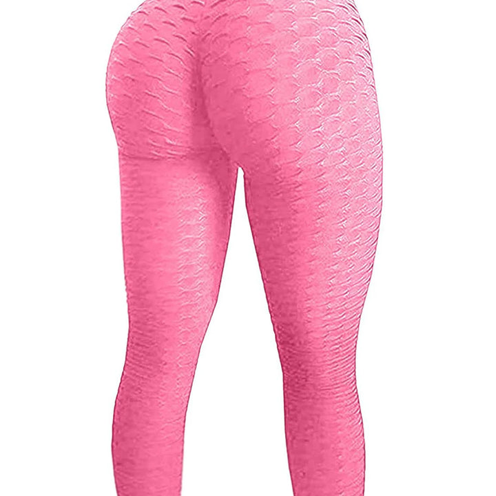 FCCEXIO 9 Colors New Fashion Jacquard High Waist Leggings Hot Sale Women Fitness Leggings PUSH UP Workout Booty Pants S-3XL