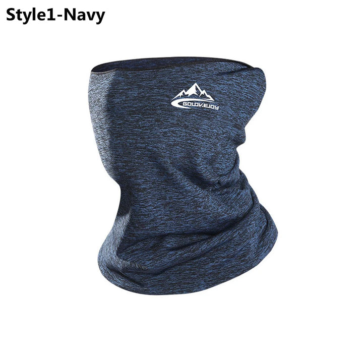 Men Women Cycling Scarf Neck Warmer Stretch Fleece Sports Outdoor Running Bicycle Face Bandana Simple Fashion Fleece Headbands