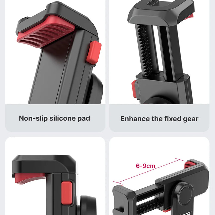 Ulanzi ST-06S Vertical Phone Mount Holder Tripod With Cold Shoe For Mic Light Phone Clip For iPhone 12 Vlog Holder Smartphone