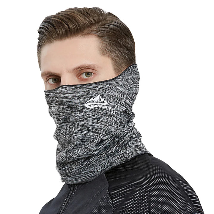 Men Women Cycling Scarf Neck Warmer Stretch Fleece Sports Outdoor Running Bicycle Face Bandana Simple Fashion Fleece Headbands