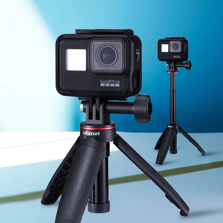Ulanzi MT-09 Extend Gopro Vlog Tripod Mini Portable Tripod for Gopro Hero 12 11 10 9 8 7 6 Black Session Osmo Action insta360 X3