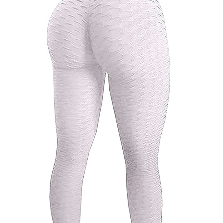 FCCEXIO 9 Colors New Fashion Jacquard High Waist Leggings Hot Sale Women Fitness Leggings PUSH UP Workout Booty Pants S-3XL