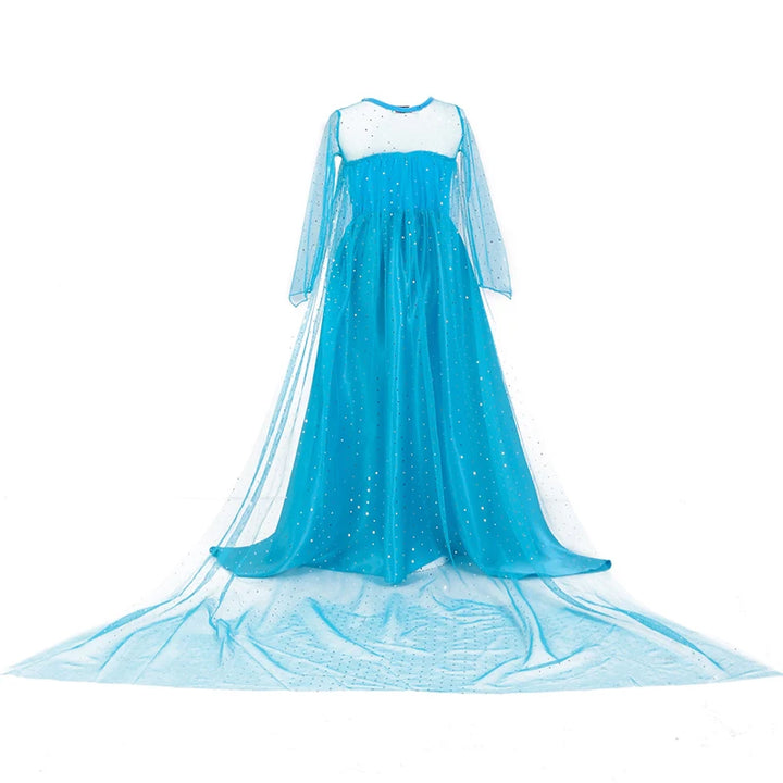 2024 New Elsa Dress Girls Halloween Cosplay Costume Princess Dresses For Kids Christmas Birthday Fancy Party Vestidos Menina