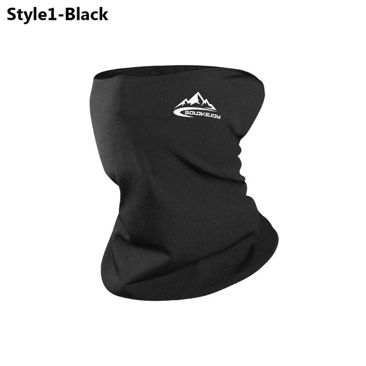Men Women Cycling Scarf Neck Warmer Stretch Fleece Sports Outdoor Running Bicycle Face Bandana Simple Fashion Fleece Headbands
