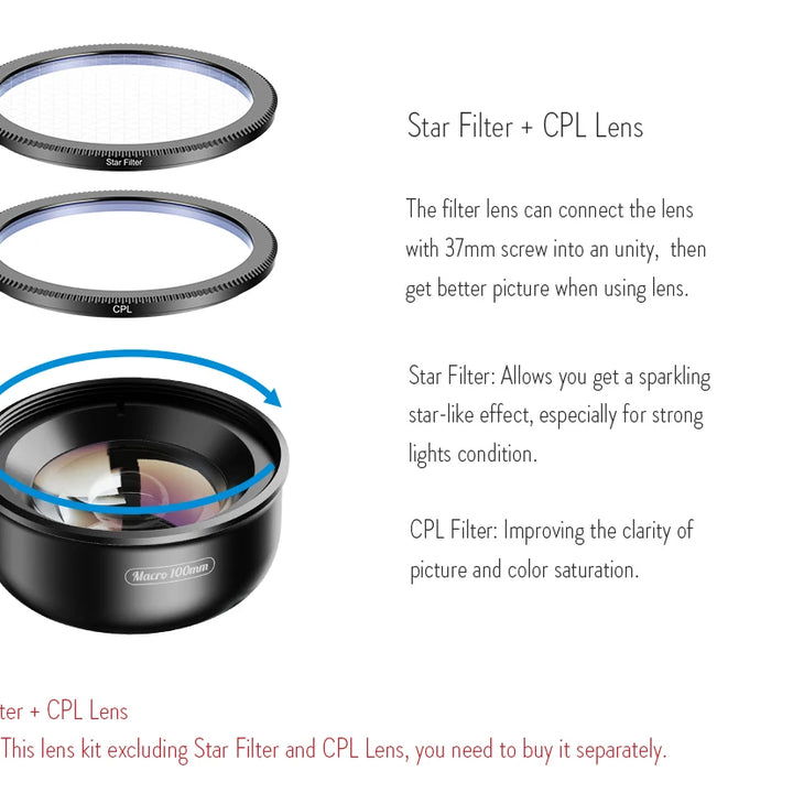 APEXEL For dropshipping camera phone lens 100mm macro Mobile lens macro Camcorder lenses for iPhone Samsung all smartphone