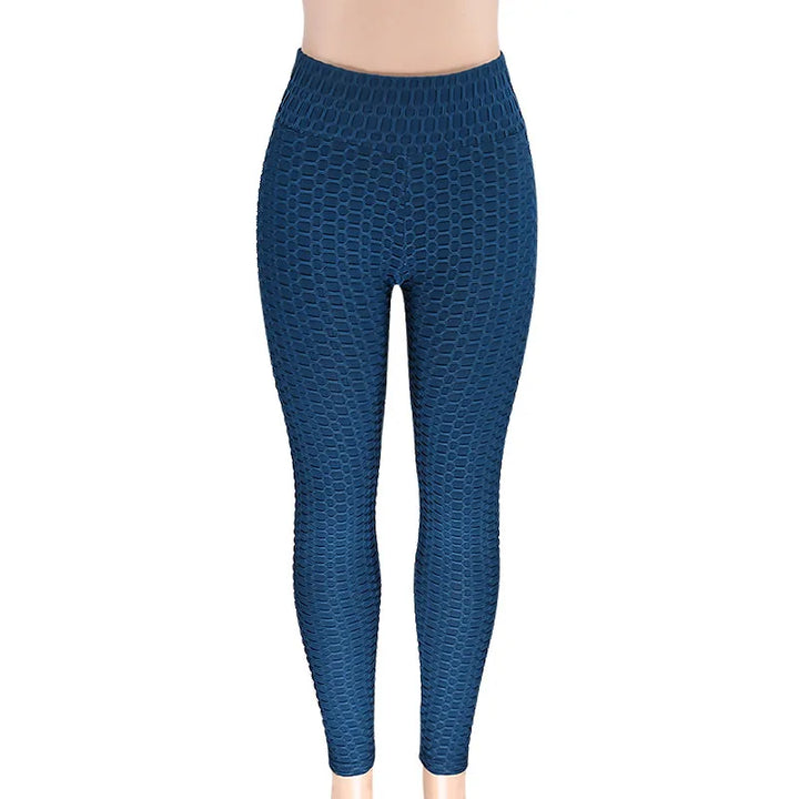 FCCEXIO 9 Colors New Fashion Jacquard High Waist Leggings Hot Sale Women Fitness Leggings PUSH UP Workout Booty Pants S-3XL