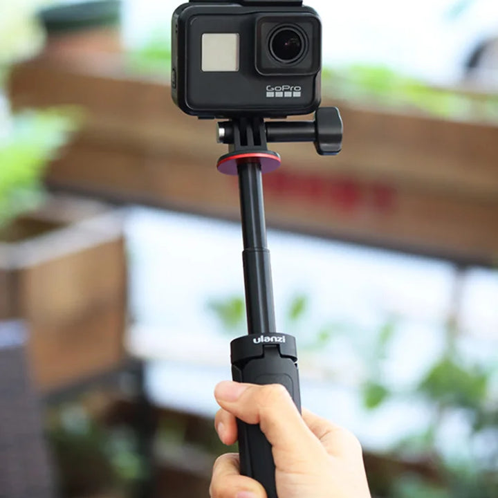 Ulanzi MT-09 Extend Gopro Vlog Tripod Mini Portable Tripod for Gopro Hero 12 11 10 9 8 7 6 Black Session Osmo Action insta360 X3