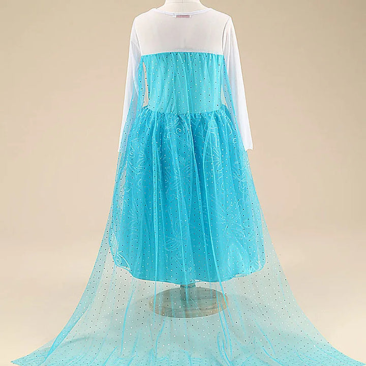 2024 New Elsa Dress Girls Halloween Cosplay Costume Princess Dresses For Kids Christmas Birthday Fancy Party Vestidos Menina