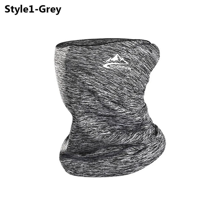 Men Women Cycling Scarf Neck Warmer Stretch Fleece Sports Outdoor Running Bicycle Face Bandana Simple Fashion Fleece Headbands