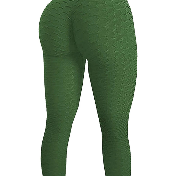 FCCEXIO 9 Colors New Fashion Jacquard High Waist Leggings Hot Sale Women Fitness Leggings PUSH UP Workout Booty Pants S-3XL