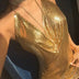 Sexy see through Chain Sequin summer dress women backless mini birthday party dress night club outfits evening dresses vestidos
