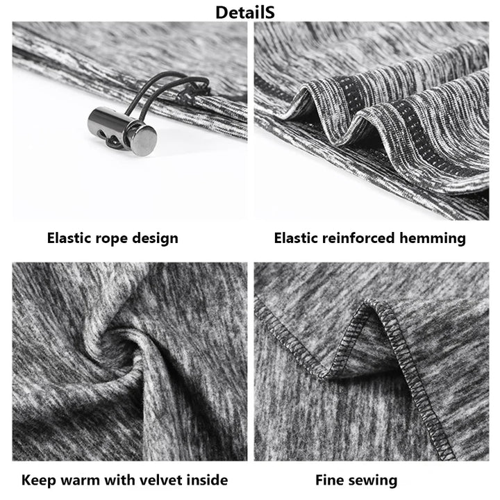 Men Women Cycling Scarf Neck Warmer Stretch Fleece Sports Outdoor Running Bicycle Face Bandana Simple Fashion Fleece Headbands