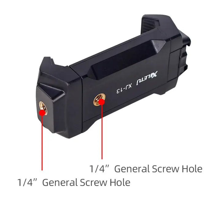 XILETU XJ13 Universal Tablet Clip Smartphone Holder Clip Stand w Mini Tripod Adjustable Bracket For Mobile Phones Ipro Tablets