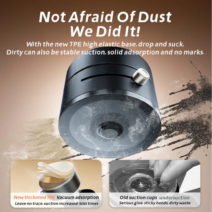 Car Magnetic Vacuum Phone Holder Mini Foldable Bracket Support GPS Car Bracket Double-sideds Magnetic Foldable Holder