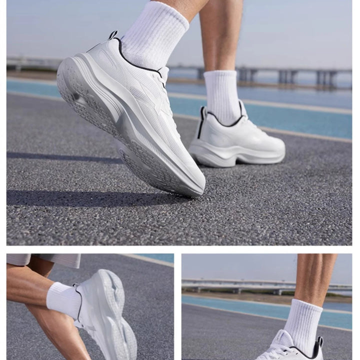 Xtep Running Shoes for Men 2025 Summer Shock-absorbing Non-slip Lightweight Mesh Comfortable Breathable Sport Shoes 875219110015