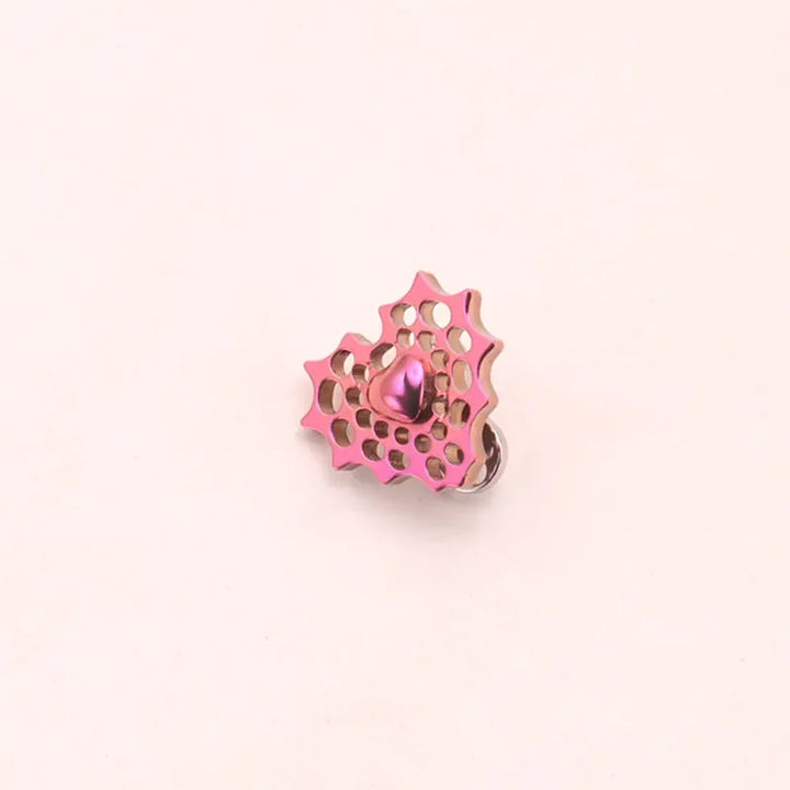 F136 Titanium Dermal Anchor Piercing Spider Web Heart 16G 1.2mm Microdermal Piercing Skin Diver Dermal Piercing Body Jewelry
