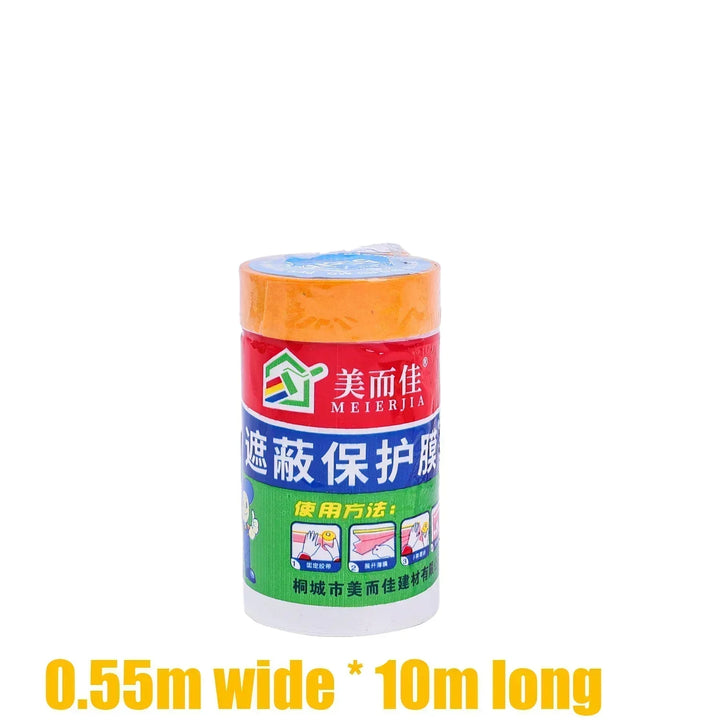 Furniture Dustproof Protection Film Self-Adhesive Plastic Masking Film Car Beauty Repair Masking Film Decor Wall Painting Cover