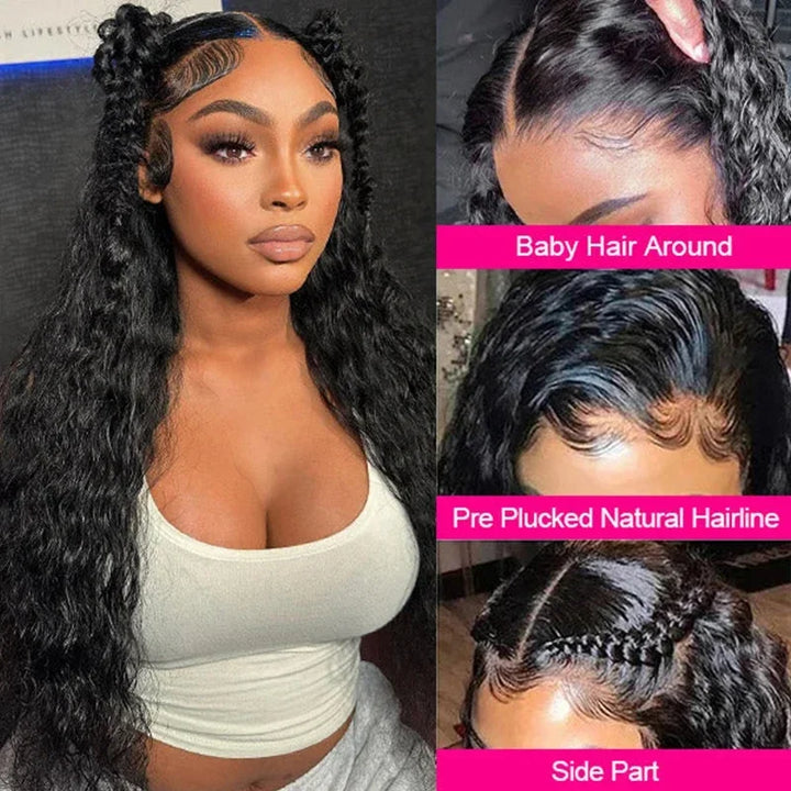 Brazilian 13x4 Hd Lace Frontal Human Hair Wigs For Women 30 40 Inch 200 Density 13x6 Body Wave Lace Frontal Human Hair Wig