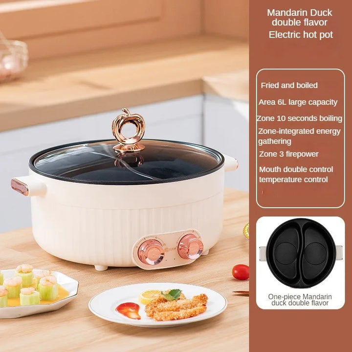 Electric hot pot Household small electric hot pot nonstick electric pot electric hot pot household nonstick pan Electric Cooker