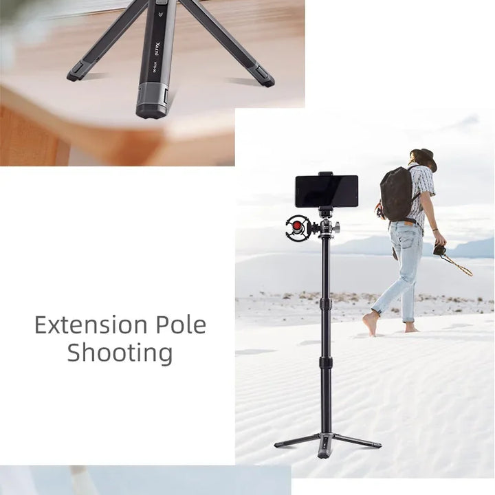 XILETU XTD20 XTD30 Mini Handheld Tripod for Mobile Phone Camera Live Streaming Photography Portable Pocket Holder Accessory