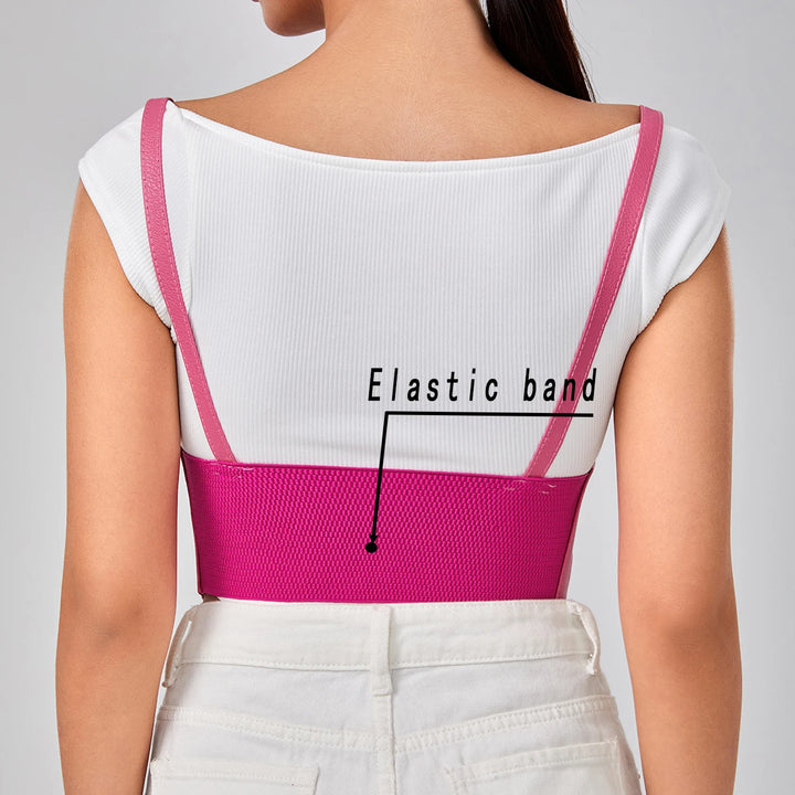 Multiple colour Oversize Female waist Underbust Corset gothic Harness Strap Rubber Girdle Elastic Belt Cummerbund for women Lady