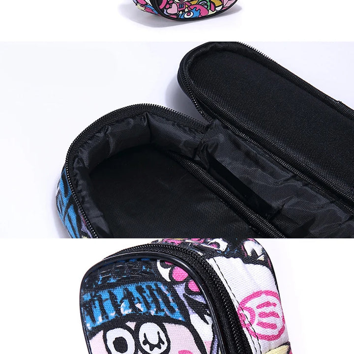 Violin Bag Portable Cartoon Pattern Oxford Cloth Ukulele Storage Bag String Instrument Parts Accessories Violin Case Suitcase