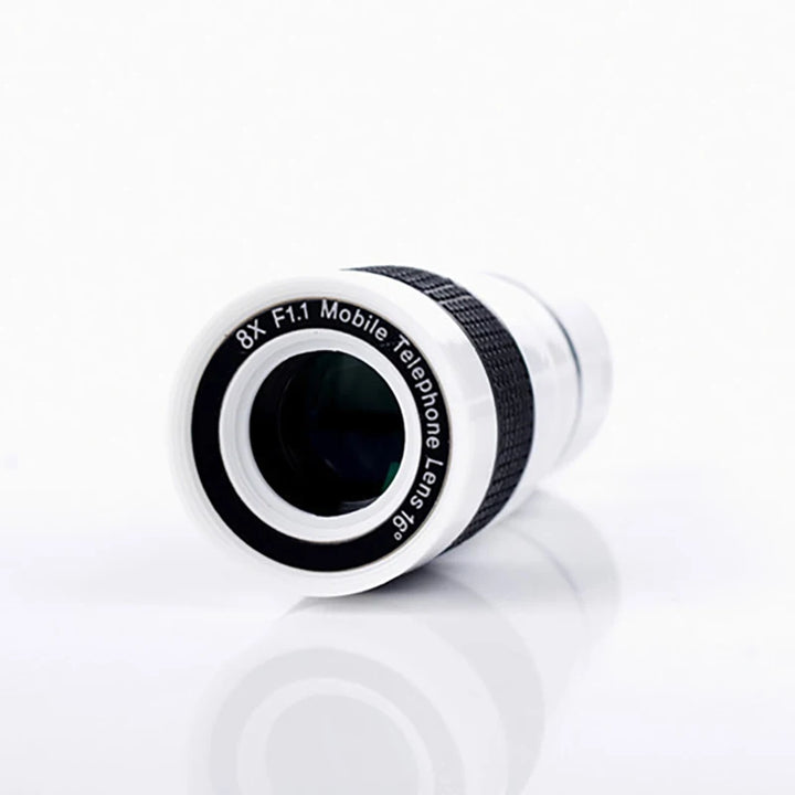 8X Long Focus Mobile Phone Lens 8x HD Zoom Monocular Phone Camera Len External Clip Phone Telescope