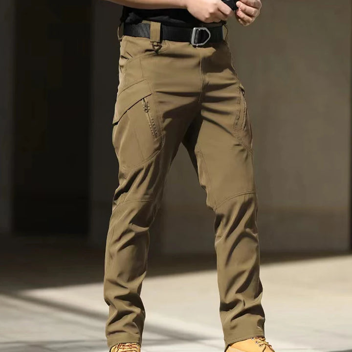 Men Elastic Autumn Spring Fall Sharskin Camping Hiking Trekking Fishing Hunting Pants Outdoor Cycling Tactical Cargo Trousers